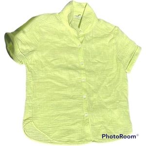 Lucky Brand Lime Green Short Sleeve Shirt
